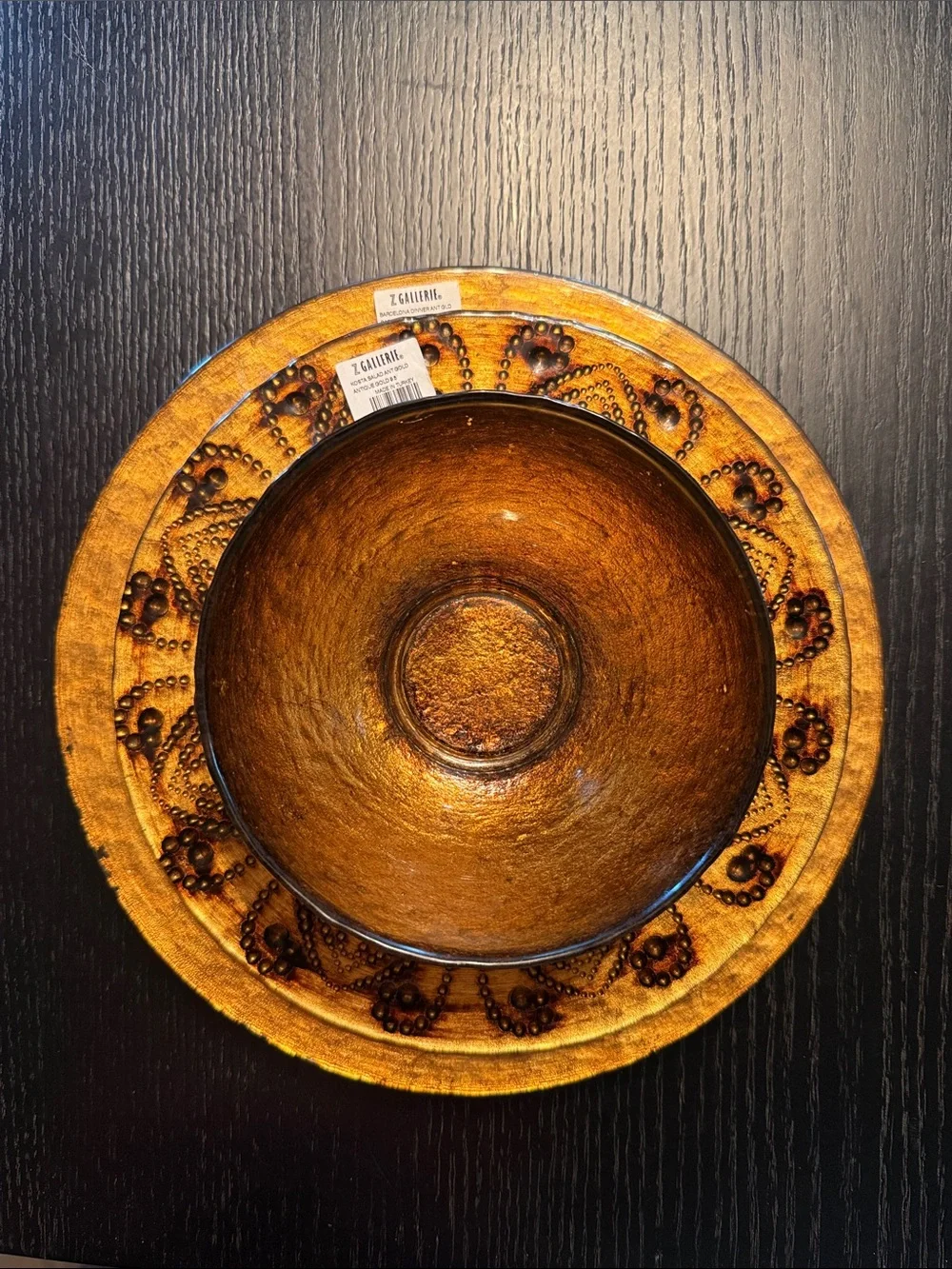 Gold dinner plate set - Home Dining